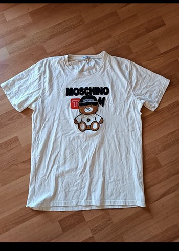 Moschino Beyaz Pamuklu Erkek Tişört