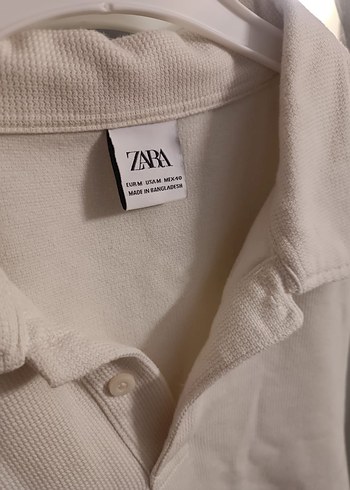 Beyaz zara Erkek Polo Tişört - Görsel 2