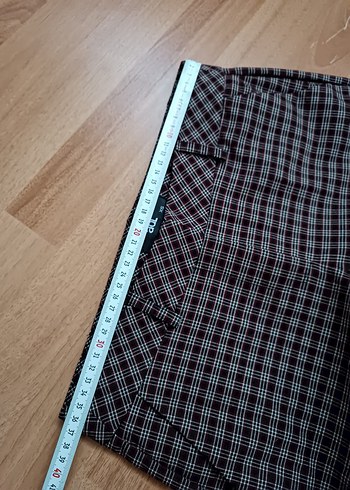 adl bordo Kumaş Pantolon - Görsel 6