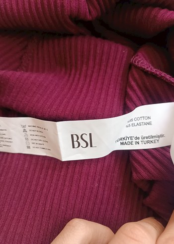 Bordo V Yaka Uzun Kollu Triko Elbise - Görsel 2