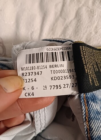 36 Beden Mavi jeans pantolon