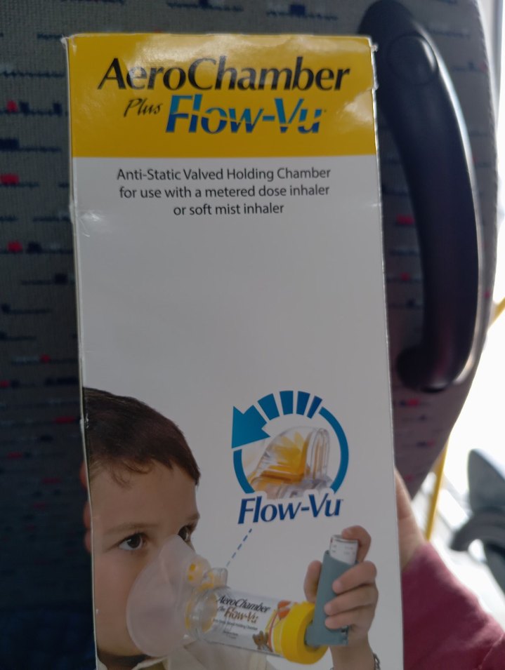AeroChamber Flow-Vu Valfli İnhaler Odası - Görsel 4
