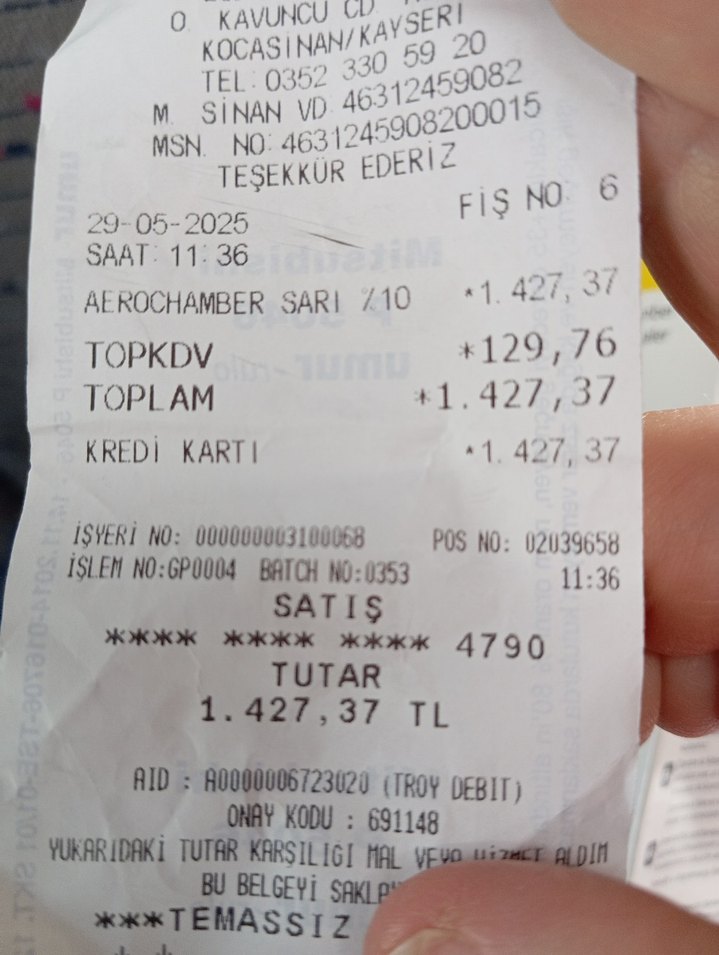 AeroChamber Flow-Vu Valfli İnhaler Odası - Görsel 5