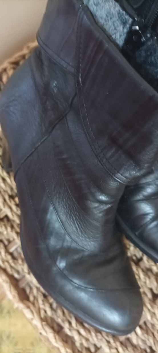 Kadın Siyah Hakiki Deri Dizüstü Çizme - Görsel 4