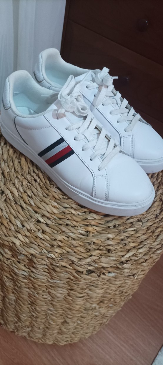 Tommy Hilfiger Hakiki Deri Sneaker Ayakkabı - Görsel 4