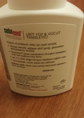 Sebamed Hassas Ciltler İçin Likit Yüz & Vücut Temizleyici - Görsel 3