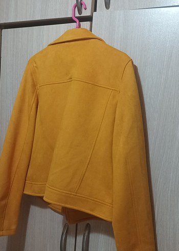 Sarı Süet Kadın Deri Ceket - Görsel 4