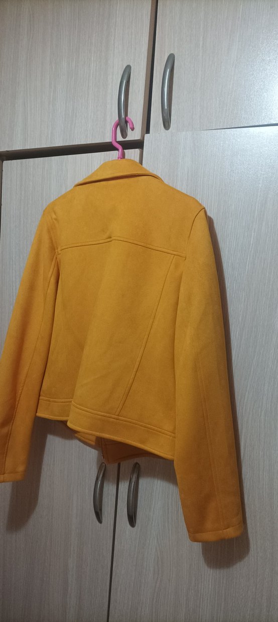 Sarı Süet Kadın Deri Ceket - Görsel 4