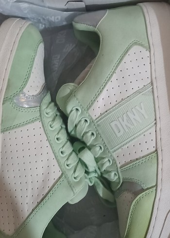 Yeşil Pastel Hakiki Deri Kadın Sneaker - Görsel 7