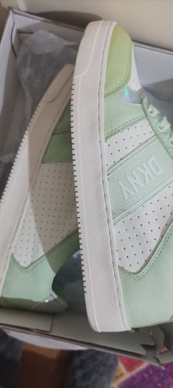 Yeşil Pastel Hakiki Deri Kadın Sneaker - Görsel 3