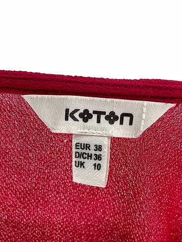 36 Beden kırmızı Renk Koton Bluz %70 İndirimli.