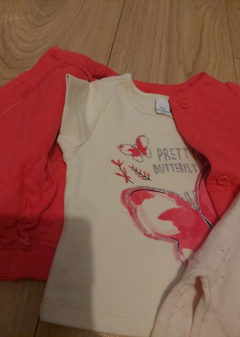 Kız Bebek Uzun Kollu Kırmızı Takım - Görsel 5