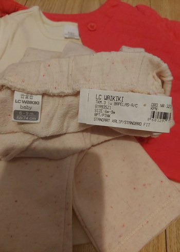 Kız Bebek Uzun Kollu Kırmızı Takım - Görsel 4