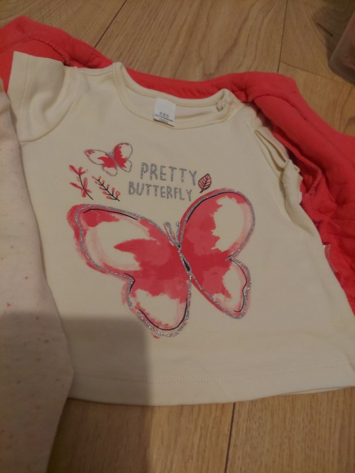 Kız Bebek Uzun Kollu Kırmızı Takım - Görsel 2