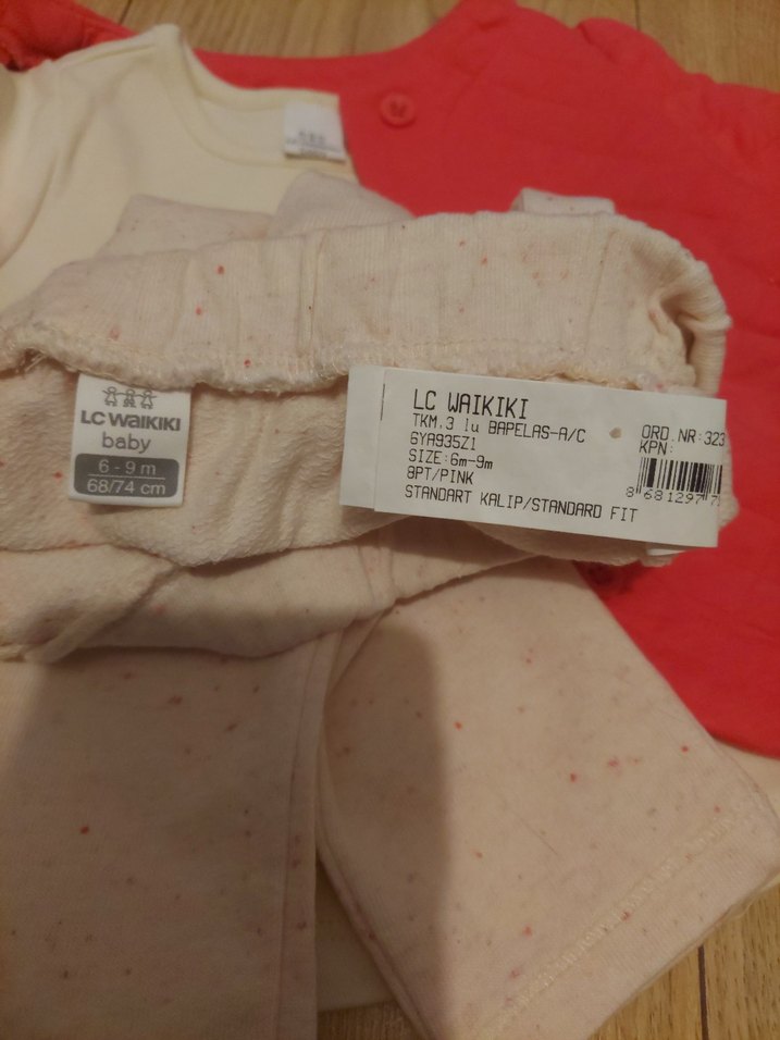 Kız Bebek Uzun Kollu Kırmızı Takım - Görsel 4