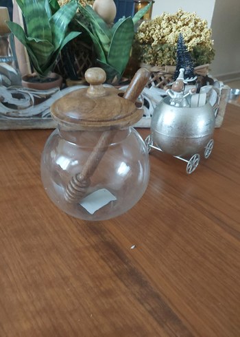 Chakra Ahşap Kapaklı Bal Kavanozu - Görsel 3