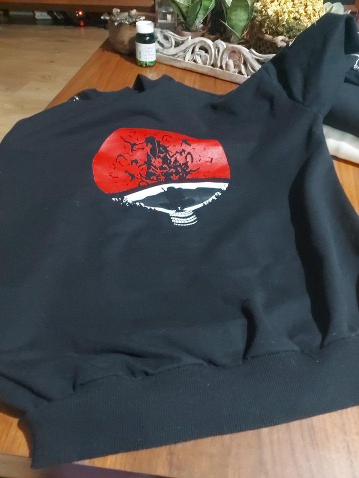 Siyah Kapüşonlu Uzun Kollu Baskılı  çocuk Sweatshirt - Görsel 3