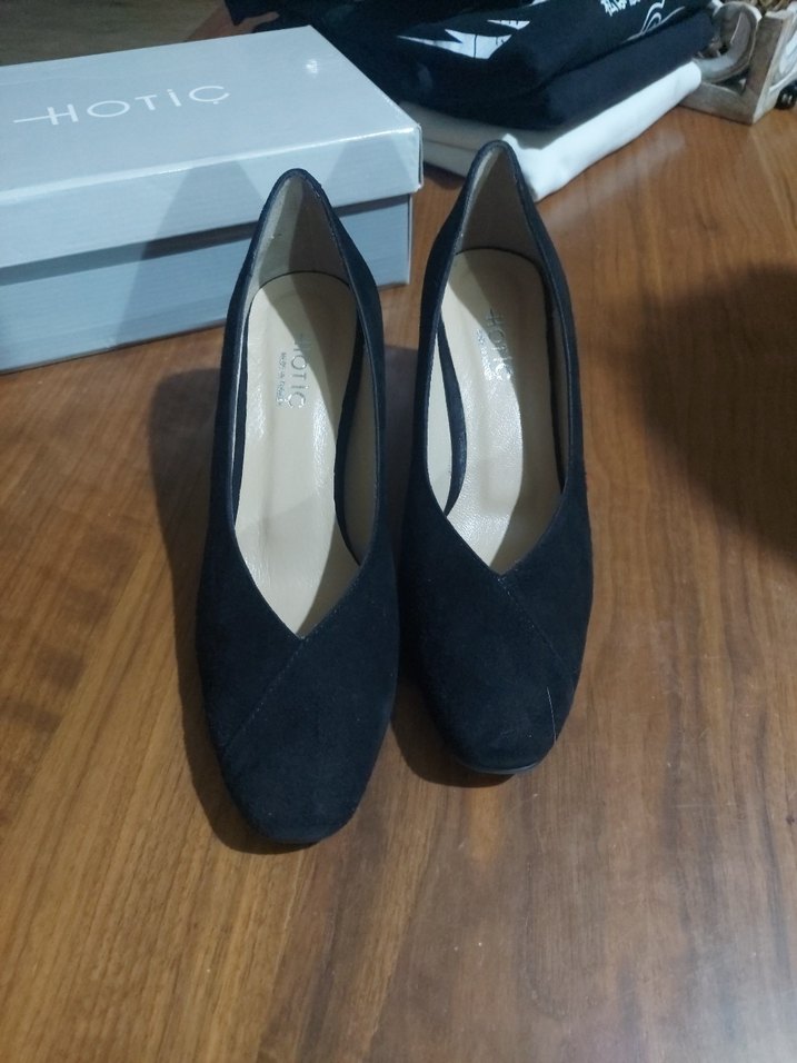 Hotiç Siyah Süet Kadın Topuklu Stiletto - Görsel 4