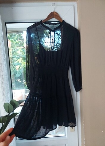 Stradivarius marka sifon elbise - Görsel 10