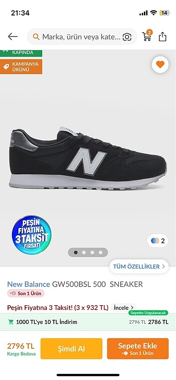37,5 Beden New balance ayakkabı