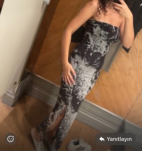 xs Beden Koton midi elbise