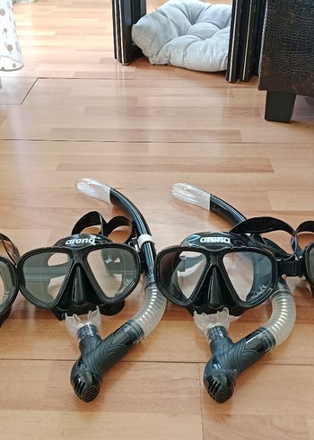 Arena Unisex Siyah Snorkel ve Gözlük Seti - Görsel 3