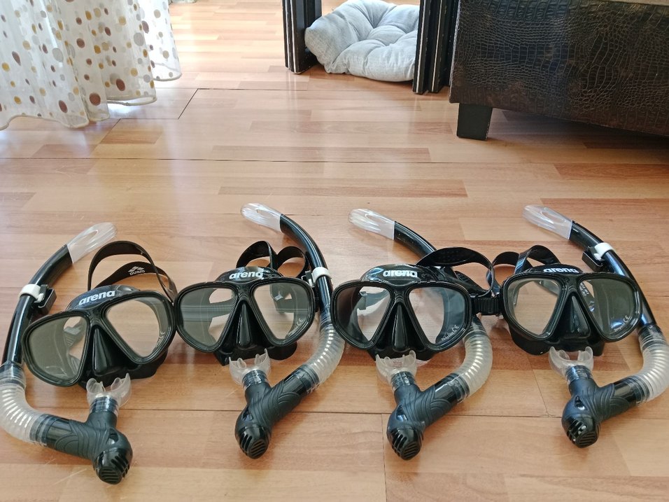 Arena Unisex Siyah Snorkel ve Gözlük Seti - Görsel 3