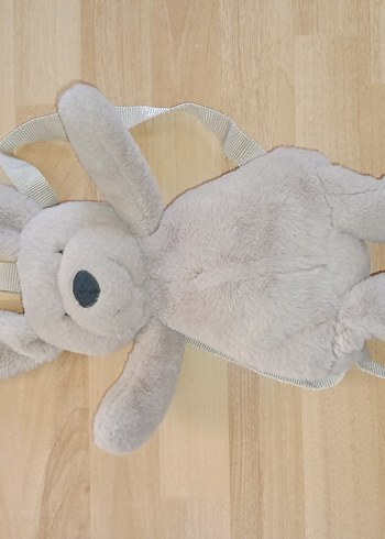 Bej Gri Peluş Sırt Çantası Ve Peluş oyuncaklar - Görsel 3