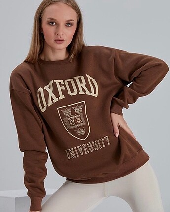 OXFORD Baskılı Üç İplik Sweat
