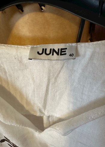 Nakışlı Beyaz Pamuklu Bohem Uzun Elbise - Görsel 8