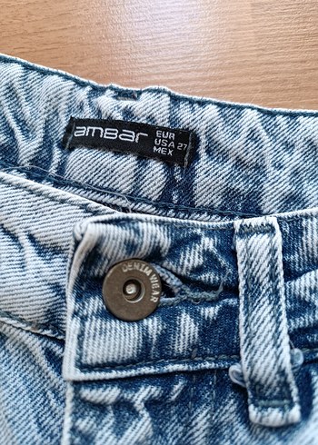 Diğer Yırtık Detaylı Salaş Mavi Kadın Jean