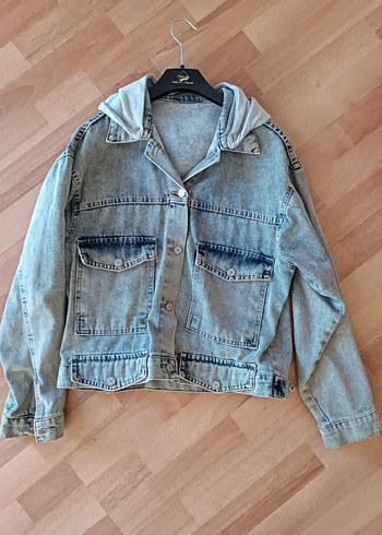 Düğmeli Kadın Denim Ceket