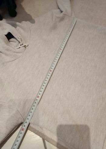 Gri Kapüşonlu Salaş Sweatshirt - Görsel 7