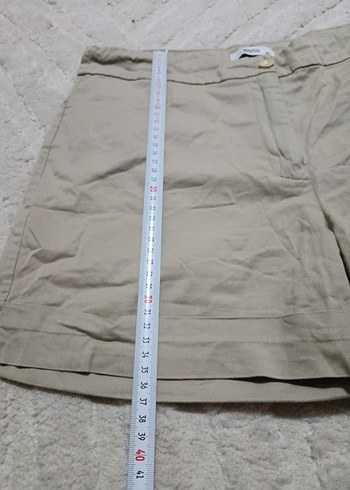 40 Beden camel Renk Bej Mini Şort