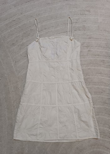 Zara zara ekru elbise