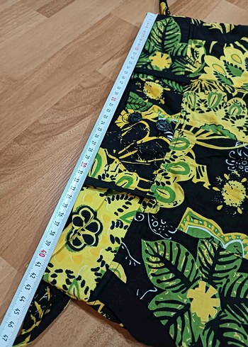 xl Beden sarı Renk Renkli Bohem Kadın Pantolon