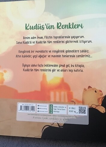  Kudüs'ün Renkleri çocuk kitabı 