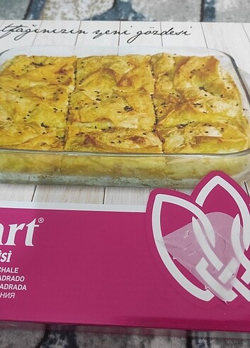  Beden Kare fırın tepsisi borcam