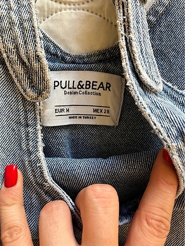 m Beden Pull and bear salopet elbise