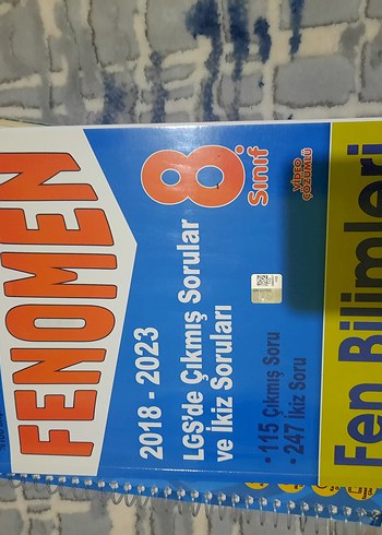 Fenomen 8. Sınıf Fen Bilimleri Soru Kitabı 2018-2023