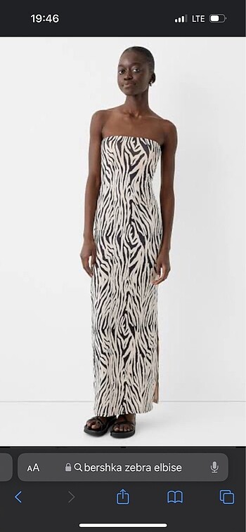 Bershka Zebra Elbise