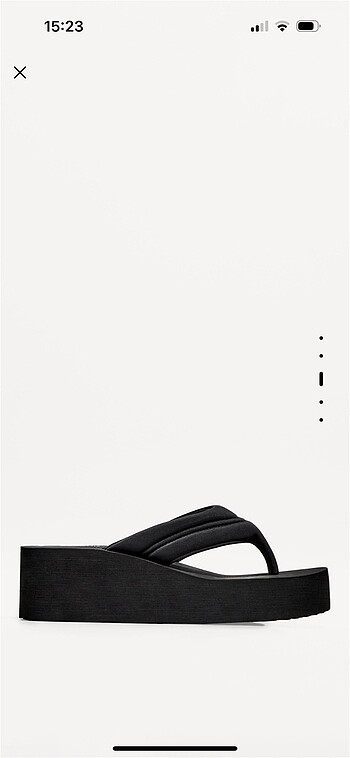 Bershka yüksek taban siyah terlik sandalet