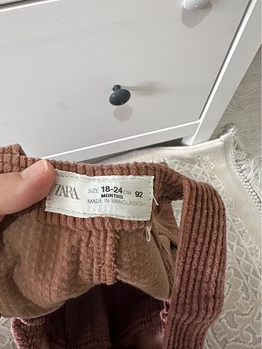 18-24 Ay Beden Kadife zara bahçıvan tulum salopet