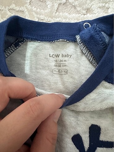 1,5 Yaş Beden Lcw peluş alt üst takım