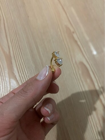 Çelik göbek piercing