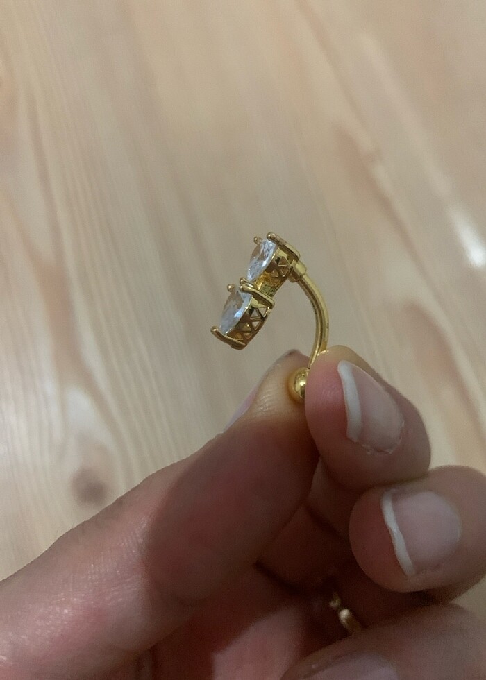 Çelik göbek piercing - Görsel 3