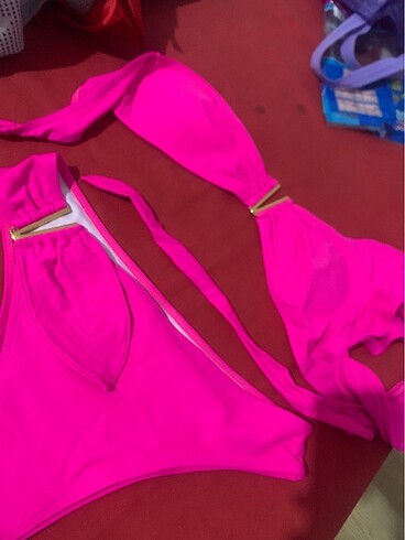 l Beden pembe Renk Fuşya pembe bikini