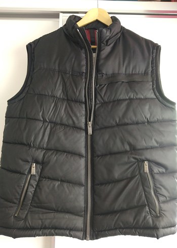 Siyah Fermuarlı Erkek Yelek - Görsel 2