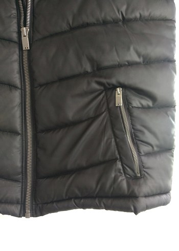 Siyah Fermuarlı Erkek Yelek - Görsel 4