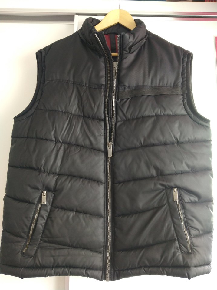 Siyah Fermuarlı Erkek Yelek - Görsel 2